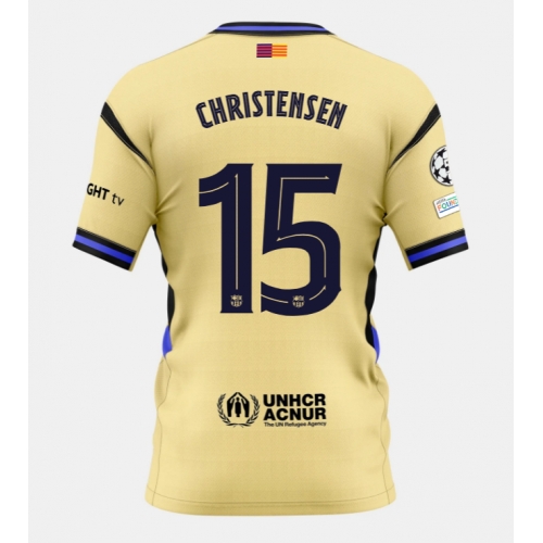 Billige Fotballdrakt Barcelona Andreas Christensen #15 Replika Bortedrakt 2025-26 Kortermet Billige Fotballdrakt Barcelona Andreas Christensen #15 Replika Bortedrakt 2025-26 Kortermet